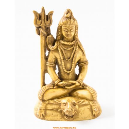 Shiva, csont színű, rezin szobor - 13,5 cm