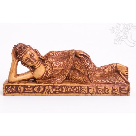 Fekvő Buddha csont színű - 23 cm