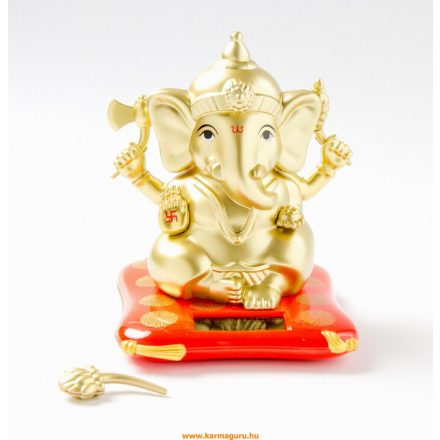 Integető, napelemes Ganesha