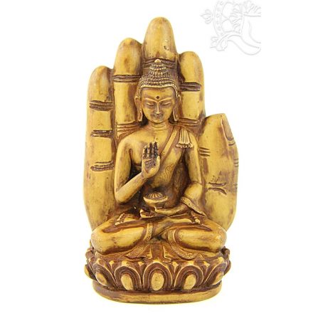 Áldó Buddha kézben csont színű - 16 cm