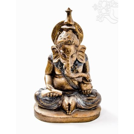 Ganesha színes rezin szobor - 21 cm