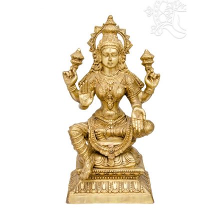 Laxmi (Lakshmi) hatalmas réz szobor különlegesség - 75 cm