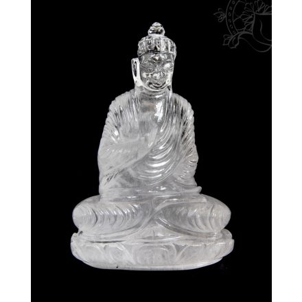 Buddha hegyikristály szobor - 14 cm