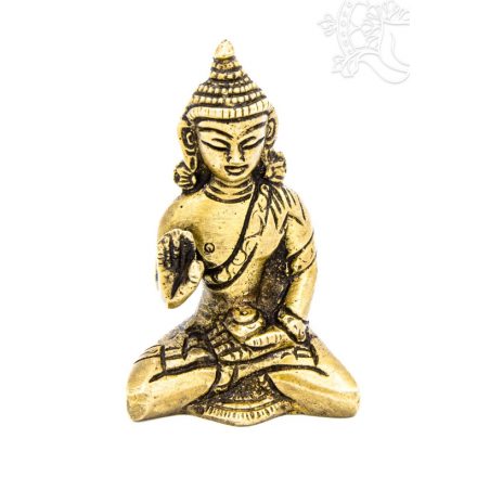 Áldó Buddha szobor réz, alj nélkül - 8 cm