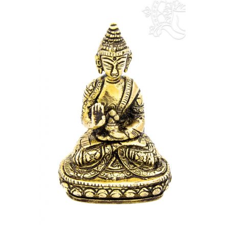 Áldó Buddha réz szobor - 9,5 cm