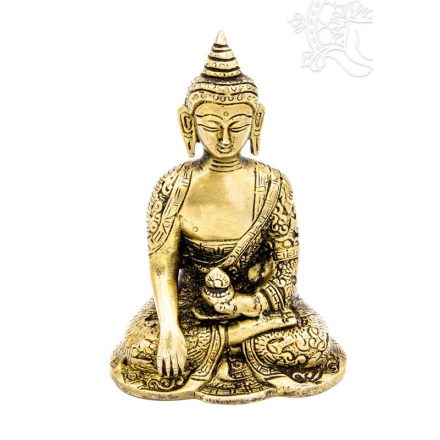 Shakyamuni Buddha szobor réz, alj nélkül -14 cm