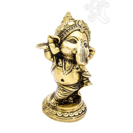 Álló Ganesha réz szobor - 13 cm