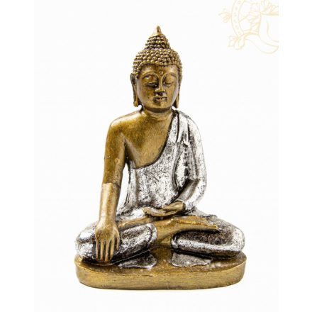 Shakyamuni Buddha színes rezin szobor - 22 cm