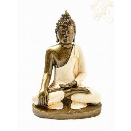 Shakyamuni Buddha színes rezin szobor - 22 cm