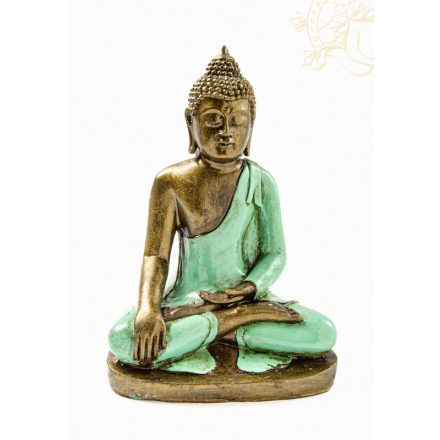 Shakyamuni Buddha színes rezin szobor - 22 cm