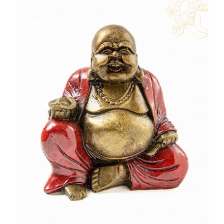 Nevető ülő Buddha  - 15 cm