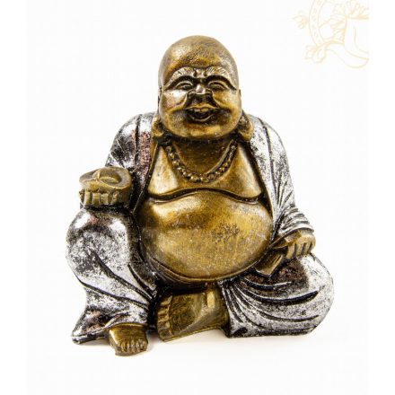 Nevető ülő Buddha  - 15 cm