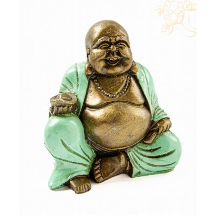 Nevető ülő Buddha  - 15 cm