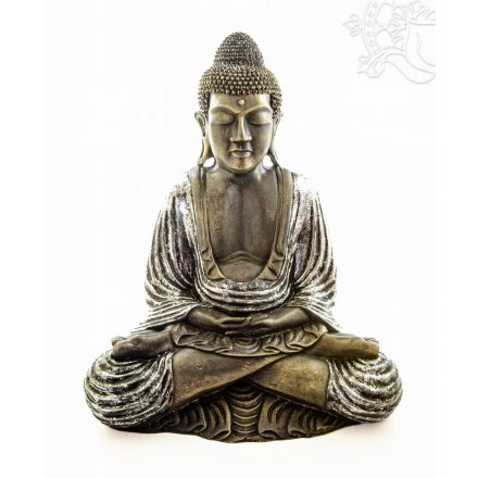 Amitabha Buddha színes rezin szobor - 50 cm