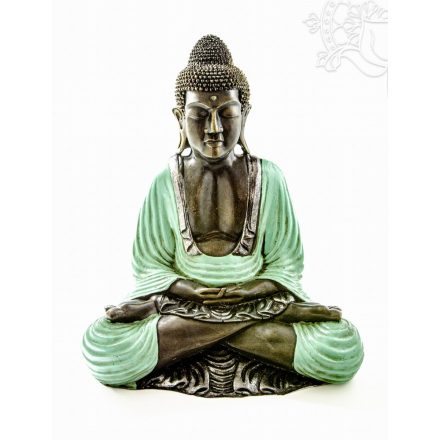 Amitabha Buddha színes rezin szobor - 50 cm