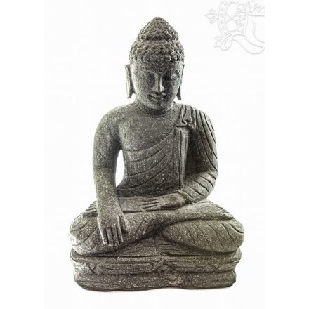 Shakyamuni Buddha valódi kő sziklából faragott szobor - 52 cm