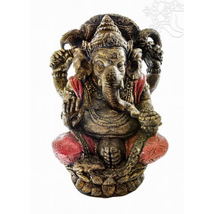 Ganesha színes rezin szobor hatalmas - 55 cm