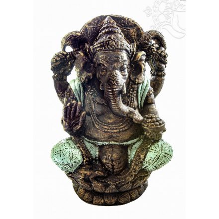 Ganesha színes rezin szobor hatalmas - 55 cm