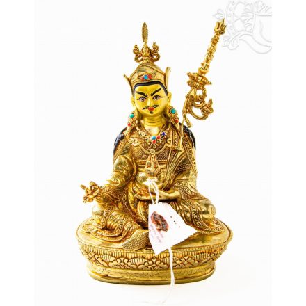 Guru Rinpoche aranyozott szobor - 21 cm