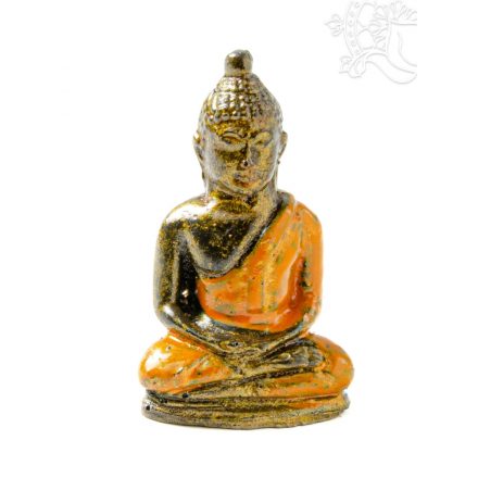 Amitabha Buddha színes rezin szobor - 5 cm