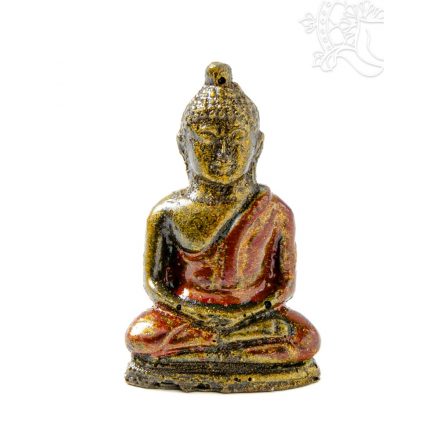 Amitabha Buddha színes rezin szobor - 5 cm