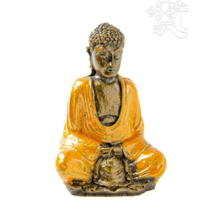 Amitabha Buddha színes rezin szobor - 8 cm