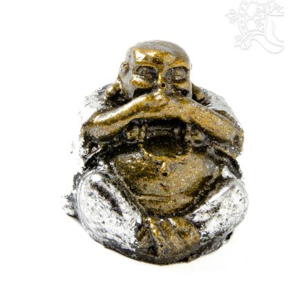 Nevető Buddha színes rezin szobor - 5 cm