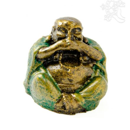 Nevető Buddha színes rezin szobor - 5 cm