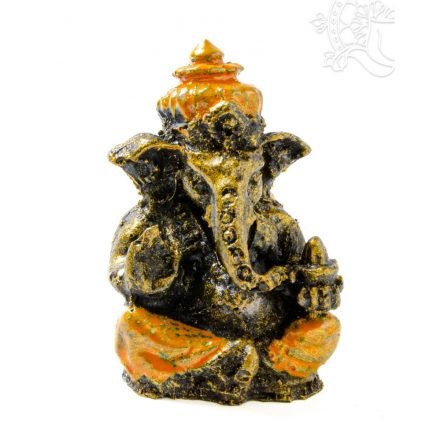 Ganesha színes rezin szobor - 5,5 cm