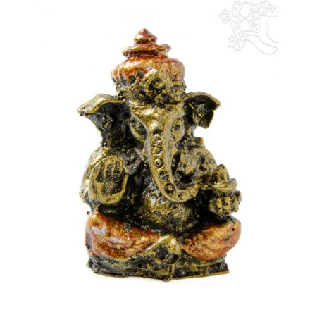 Ganesha színes rezin szobor - 5,5 cm