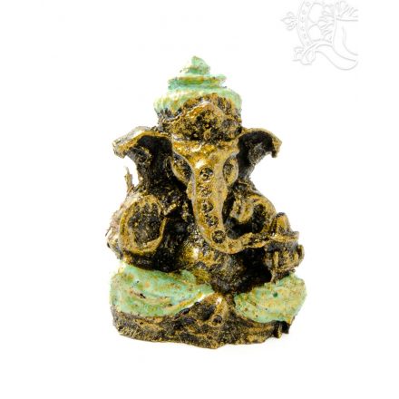 Ganesha színes rezin szobor - 5,5 cm