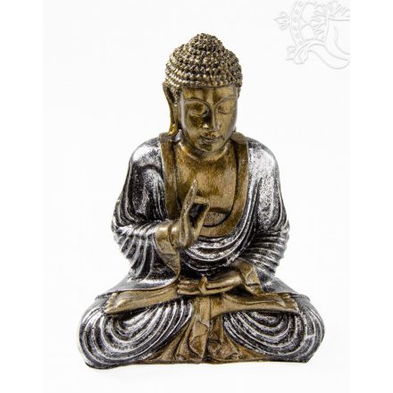 Áldó Buddha színes rezin szobor - 25 cm