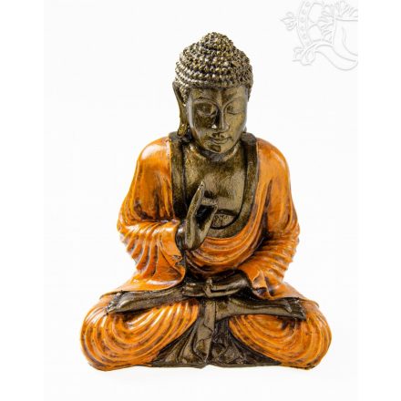 Áldó Buddha színes rezin szobor - 25 cm