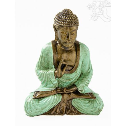 Áldó Buddha színes rezin szobor - 25 cm