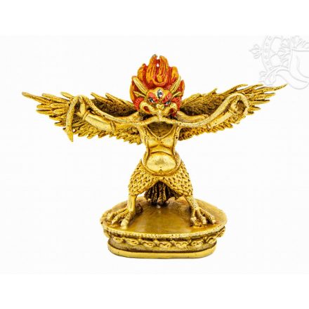 Garuda, teljesen aranyozott szobor - 8 cm