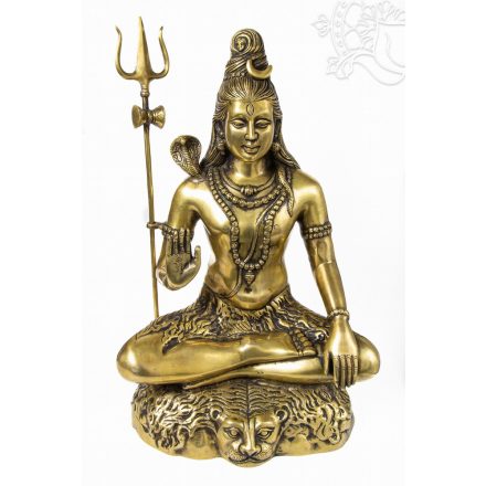 Shiva nagyméretű réz szobor különlegesség - 58 cm