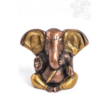 Ganesha szobor réz, arany és bronz