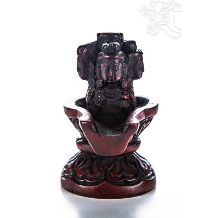 Lingam vörös rezin szobor - 8 cm