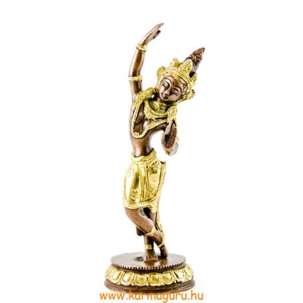 Táncoló Tara szobor réz, arany és bronz - 22 cm