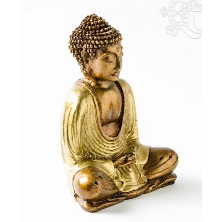 Amitabha Buddha színes rezin szobor - 16 cm