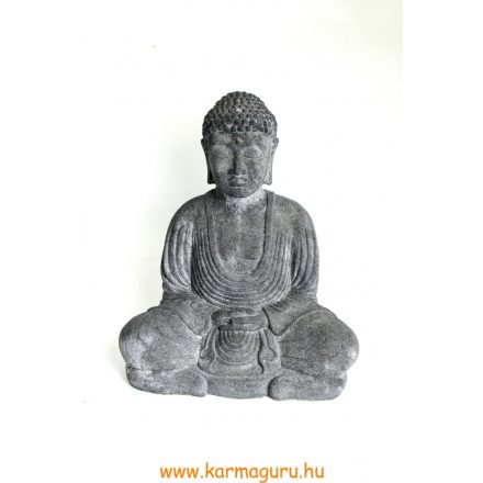 Amitabha Buddha láva kő szobor - 43 cm