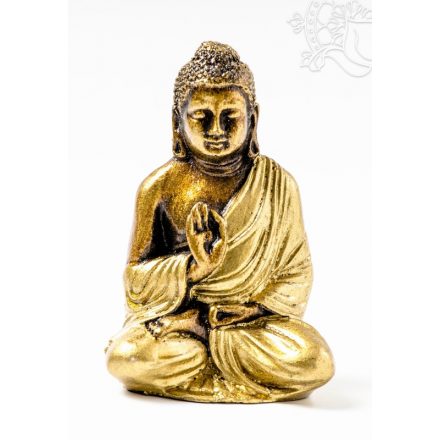 Áldó Buddha színes rezin szobor - 11 cm