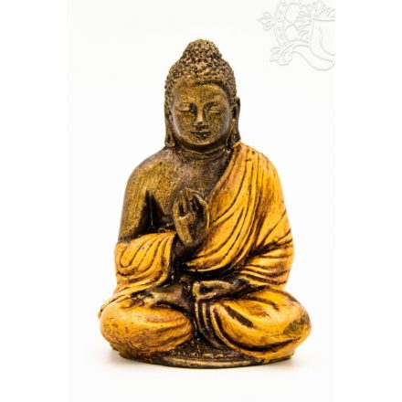 Áldó Buddha színes rezin szobor - 11 cm