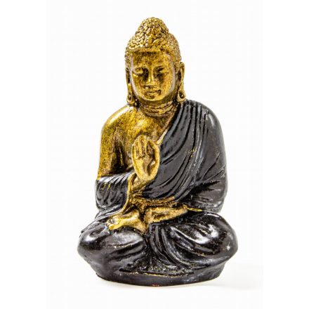 Áldó Buddha színes rezin szobor - 11 cm