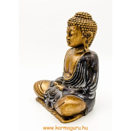 Amitabha Buddha színes rezin szobor - 21 cm