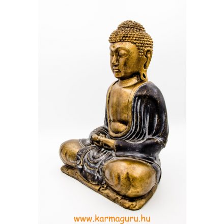 Amitabha Buddha színes rezin szobor - 31 cm