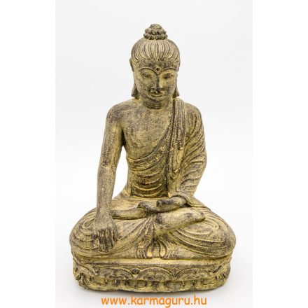 Shakyamuni Buddha láva kő szobor - 31 cm