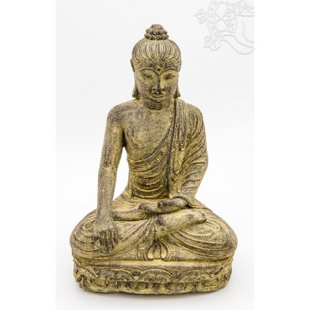 Shakyamuni Buddha láva kő szobor - 31 cm