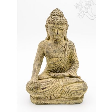 Shakyamuni Buddha láva kő szobor - 28 cm