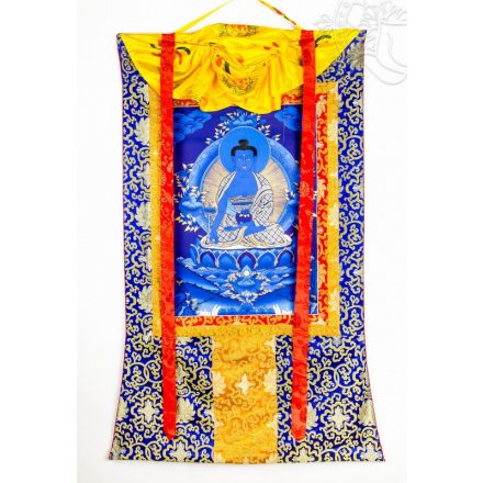 Gyógyító Buddha thanka - prémium minőség, hatalmas méretű